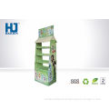 Foldable 3 Tiles Disassemble Beverage Display Floor Stand Shelf For Milk / Tea